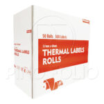 CAJA DE ETIQUETAS TÉRMICAS (57X40MM) (50 UND)