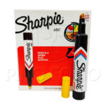 MARCADORES PERMANENTES SHARPIE 680 AMARILLO (SET DE 12 UND)