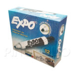MARCADOR EXPO 690 NEGRO (PIZARRA ACRILICA) (SET DE 12 UND)