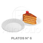 PLATOS PLASTICOS DESECHABLES ZUPLA N°6 (16,5CM – 10UND)