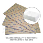 RESMA GLASSE (BRILLANTE) 70X100CM (150GRS - 200 PLIEGOS)