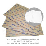 SULFATO ANTIGRASO CALIBRE 18 BLANCO 340GRS (70X100CM - 100 PLIEGOS)